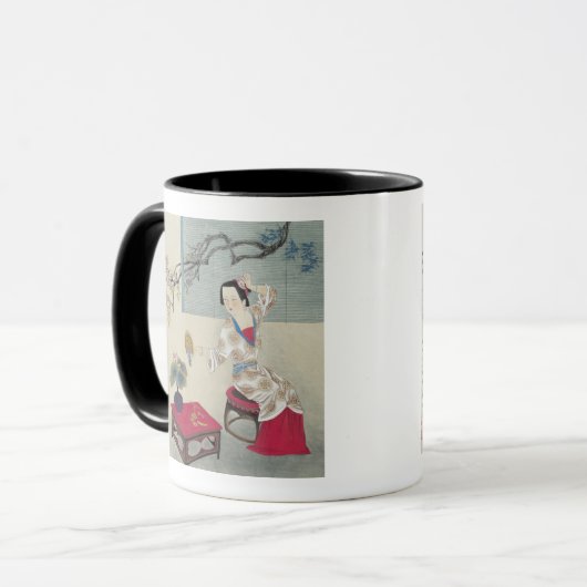 Het maken in de ochtend mok (Voorkant links)