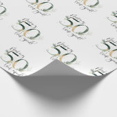 Het maken van 50 blik Goede Groene Goud Botanische Cadeaupapier (Hoek)