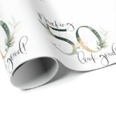 Het maken van 50 blik Goede Groene Goud Botanische Cadeaupapier (Rol Hoek)