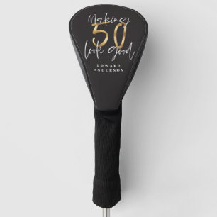 Het maken van 50 er een goede gouden verjaardag vi golfheadcover