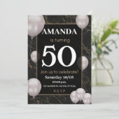 Het maken van 50 eruitziet goed elegant zilveren v kaart (Staand voorkant)