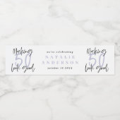 Het maken van 50 het goede verjaardagsfeest waterfles etiket (Enkel label)