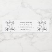 Het maken van 50 het goede verjaardagsfeest waterfles etiket (Enkel label)