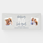 het maken van 50 lijken goede blauwe en grijze ver spandoek (Horizontaal)