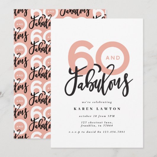 Het maken van 60 een goede moderne typografische v (Voorkant / Achterkant)