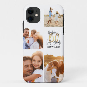 Het maken van 60 een gouden zwarte fotoverjaardag Case-Mate iPhone case