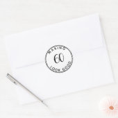 Het maken van 60 Kijk goed 60e verjaardag Ronde Sticker (Envelop)
