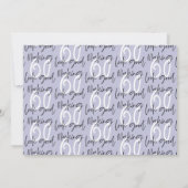 Het maken van 60 kijkt goede fotoverjaardagsuitnod (Achterkant)