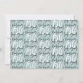 Het maken van 60 kijkt goede fotoverjaardagsuitnod (Achterkant)