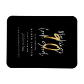 Het maken van 90 een goede gouden verjaardagsuitno magneet (Horizontaal)