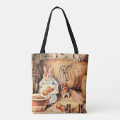 “Het maken van appelcider” door Beatrix Potter Tote Bag (Achterkant)