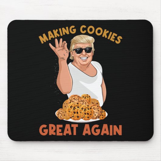 Het maken van Cookie Great Again Grappig Trump Mak Muismat (Voorkant)