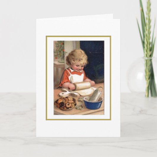 Het maken van de Kaart van de Koekjes van Kerstmis (Voorkant)