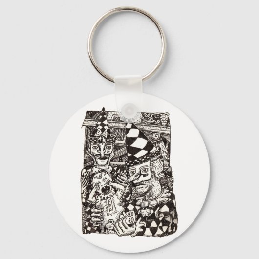 Het maken van de mens door sleutelhanger (Voorkant)
