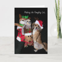 Het maken van de stoute lijst kerstkaart