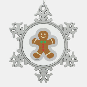 Het maken van een engel in de sneeuw door een pepe tin sneeuwvlok ornament