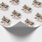 "Het maken van een lijst, Chicken it two" Puns Chr Cadeaupapier (Hoek)