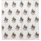 "Het maken van een lijst, Chicken it two" Puns Chr Douchegordijn (Voorkant)