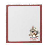 "Het maken van een lijst, Chicken it two" Puns Chr Notitieblok (Voorkant)