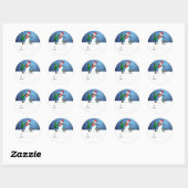 Het maken van een Sneeuwman cadeautag sticker (Vel)