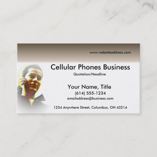 Het maken van een Visitekaartjes van de Vraag Cell (Voorkant)