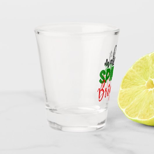 het maken van geesten helder Vakantie partij Kerst Shot Glas (Links)