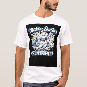 Het maken van glimlach is mijn superkracht Grapp T-shirt