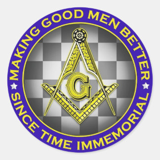 Het maken van goede Mannen Betere Masonic Sticker