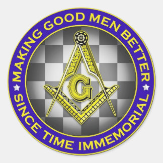 Het maken van goede Mannen Betere Masonic Sticker