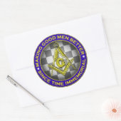 Het maken van goede Mannen Betere Masonic Sticker (Envelop)