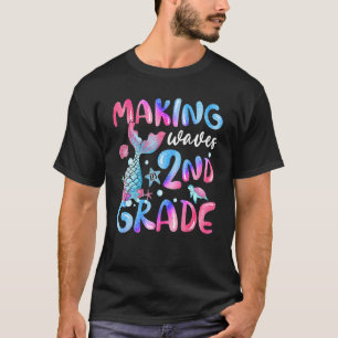 Het maken van golven in 2e klas visstaart stropdas t-shirt