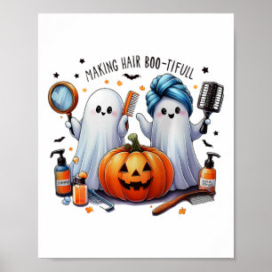 Het maken van haar bootiful Halloween Hair Stylist Poster