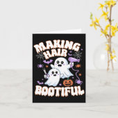 Het maken van haar bootiful Halloween Spooky Ghost Kaart (Gele Bloem)