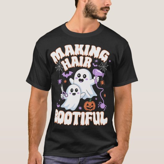 Het maken van haar bootiful Halloween Spooky Ghost T-shirt (Voorkant)