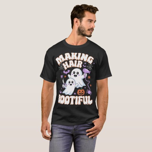 Het maken van haar bootiful Halloween Spooky Ghost T-shirt (Voorkant volledig)