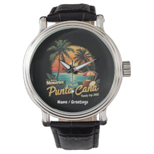 Het maken van herinneringen Punta Cana Family Trip Horloge