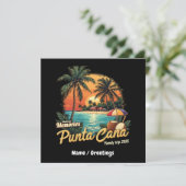 Het maken van herinneringen Punta Cana Family Trip Kaart (Staand voorkant)