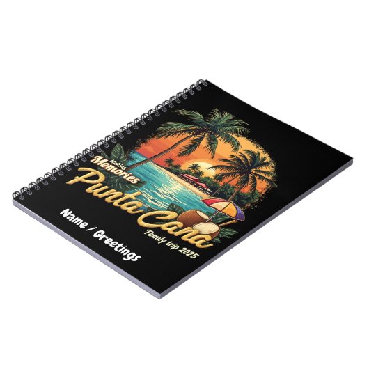 Het maken van herinneringen Punta Cana Family Trip Notitieboek (Linkerzijde)