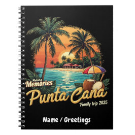 Het maken van herinneringen Punta Cana Family Trip Notitieboek