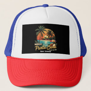 Het maken van herinneringen Punta Cana Family Trip Trucker Pet