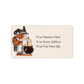 Het maken van het  adreslabel van de Witch Etiket (Voorkant)