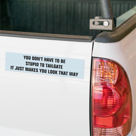 Het maken van het trappen maakt je stuiter bumpersticker (Op Truck)