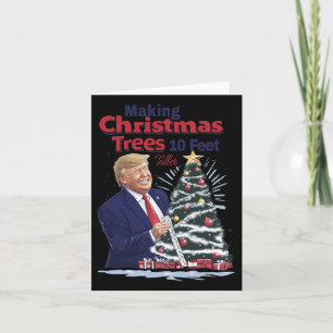 Het maken van kerstbomen 10 voet groter kaart