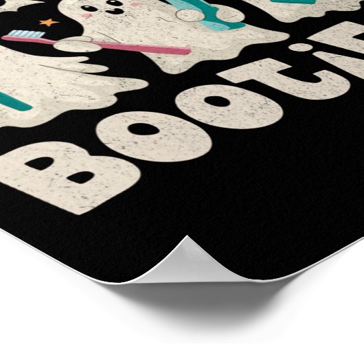 Het maken van Lachen Bootiful Halloween Funny Ghos Poster (Hoek)