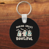 Het maken van Lachen Bootiful Halloween Funny Ghos Sleutelhanger (Voorkant)