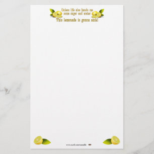 Het maken van Limonade Briefpapier