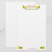Het maken van Limonade Briefpapier (Voorkant / Achterkant)