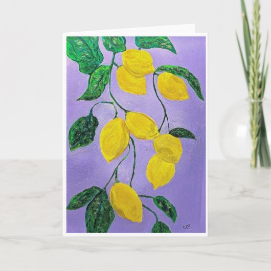 Het maken van limonade Kaart<Blank Inside> (Voorkant)