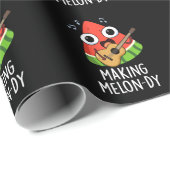 Het maken van Melon-dy Funny Melon Pun Dark BG Cadeaupapier (Rol Hoek)