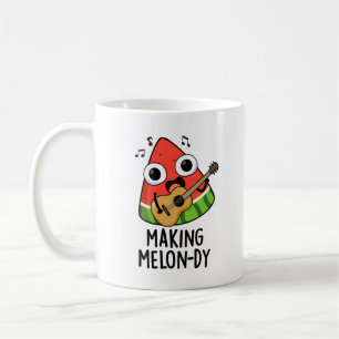 Het maken van Melon-dy Funny Melon Pun Koffiemok